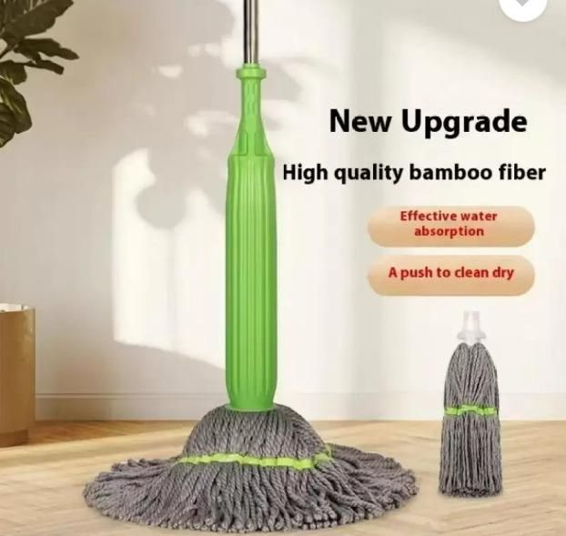 Self-Twisting Rotating Water Mop – 360° Spin, Hands-Free Cleaning with Super Absorbent Microfiber Head