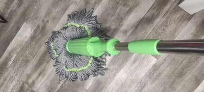 Self-Twisting Rotating Water Mop – 360° Spin, Hands-Free Cleaning with Super Absorbent Microfiber Head