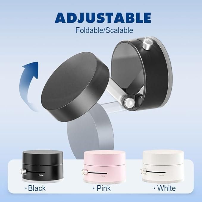 Premium Vacuum Magnetic Suction Phone Holder | 360° Rotatable, Foldable & Strong Grip Stand for All Smartphones
