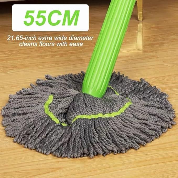 Self-Twisting Rotating Water Mop – 360° Spin, Hands-Free Cleaning with Super Absorbent Microfiber Head